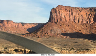 128 a2q. Utah - aerial - Happy Canyon landing with prop