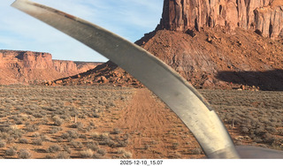 133 a2q. Utah - aerial - Happy Canyon landing with prop