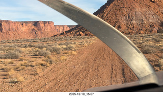 134 a2q. Utah - aerial - Happy Canyon landing with prop