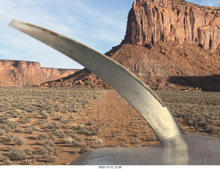138 a2q. Utah - aerial - Happy Canyon landing with prop