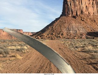 140 a2q. Utah - aerial - Happy Canyon landing with prop