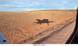 193 a2q. aerial - Utah - backcountry flying - our shadow