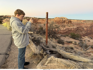 Utah - Canyonlands National Park drive back to Moab sign