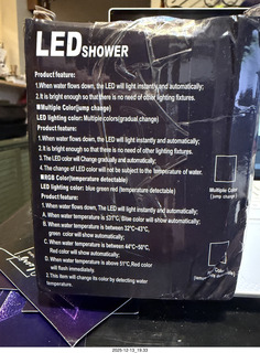 176 a2q. new LED shower head