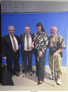 cloth picture of Jeffrey Siegel, Warren Harris, Aliki Voreios, and Adam (much better)