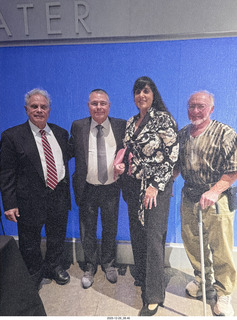 cloth picture of Jeffrey Siegel, Warren Harris, Aliki Voreios, and Adam (much better)