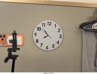bathroom mirror clock
