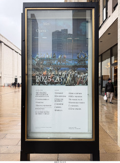 5 a2r. New York City - Manhattan - Lincoln Center - Metropolitan Opera - I Puritani sign