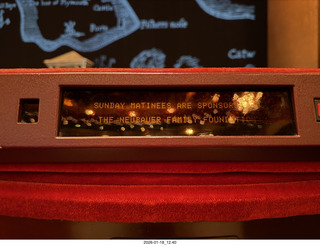 15 a2r. New York City - Manhattan - Lincoln Center - Metropolitan Opera - I Puritani - seat display