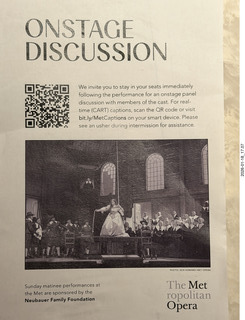 46 a2r. New York City - Manhattan - Lincoln Center - Metropolitan Opera - I Puritani - program