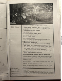 77 a2r. New York City - Manhattan - Lincoln Center  - Metropolitan Opera - I Puritani - program