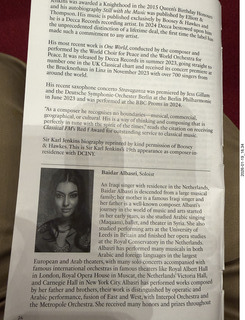 8 a2r. New York City - Manhattan - Carnegie Hall - Sir Karl Jenkins program