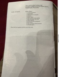 13 a2r. New York City - Manhattan - Carnegie Hall - Sir Karl Jenkins program