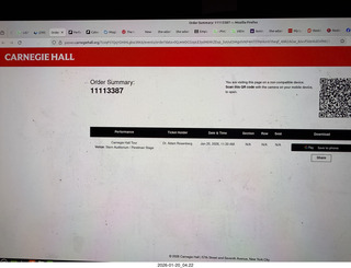 New York City - Manhattan - Carnegie Hall tour ticket