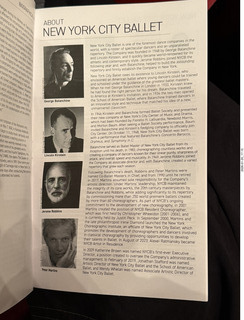 New York City - New York Ballet program