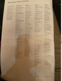 38 a2r. New York City - Manhattan - Metropolitan Opera Madama Butterfly - program