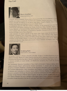 46 a2r. New York City - Manhattan - Metropolitan Opera Madama Butterfly - program