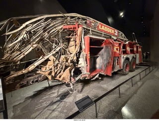 New York City - Manhattan - World Trade Center Museum firetruck