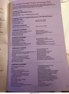 60 a2r. New York City - Manhattan - Carnegie Hall program (not my show)