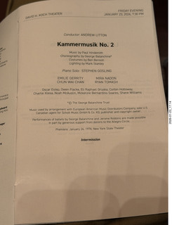 79 a2r. New York City - Manhattan - New York Ballet program