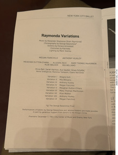 82 a2r. New York City - Manhattan - New York Ballet program
