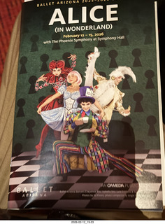 4 a2s. Ballet Arizona - Alice in Wonderland program