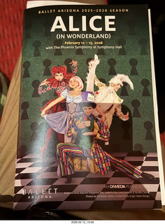 5 a2s. Ballet Arizona - Alice in Wonderland program