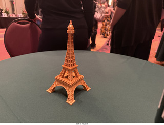 81 a2s. Ballet Arizona - Alice in Wonderland - after the show - silly eiffel tower model on table