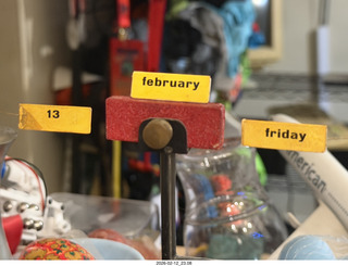 89 a2s. my calendar for Friday the Thirteenth