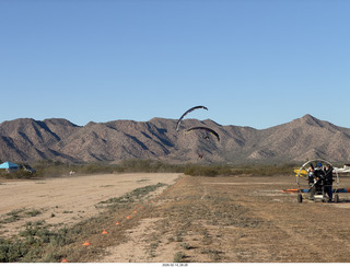 26 a2s. Motown airstrip (5AZ6) - Arizona Flying Circus - powered paragliders (PPGs)