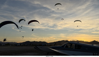 194 a2s. Arizona Flying Circus - PPGs - sunset