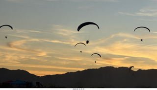 198 a2s. Arizona Flying Circus - PPGs - sunset