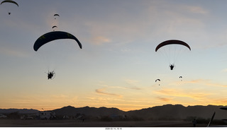 201 a2s. Arizona Flying Circus - PPGs - sunset