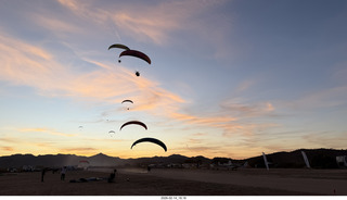 207 a2s. Arizona Flying Circus - PPGs - sunset