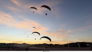 208 a2s. Arizona Flying Circus - PPGs - sunset