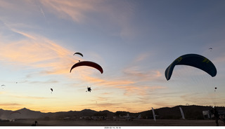 209 a2s. Arizona Flying Circus - PPGs - sunset