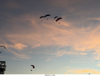 213 a2s. Arizona Flying Circus - PPGs - sunset