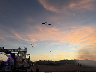 214 a2s. Arizona Flying Circus - PPGs - sunset