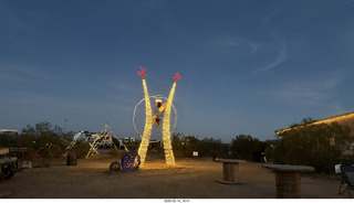 228 a2s. Arizona Flying Circus - man figure - night
