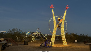 229 a2s. Arizona Flying Circus - man figure - night