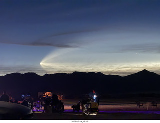 241 a2s. Arizona Flying Circus - night - Elon Musk launch contrail