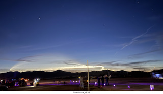 242 a2s. Arizona Flying Circus - night - Elon Musk launch contrail
