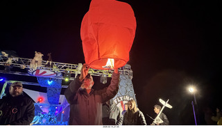 307 a2s. Arizona Flying Circus - night - floating fire lights