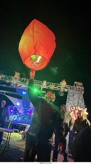 308 a2s. Arizona Flying Circus - night - floating fire lights