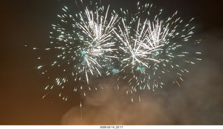 318 a2s. Arizona Flying Circus - night - fireworks
