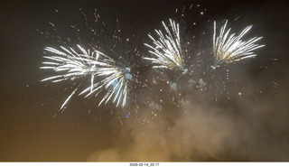 319 a2s. Arizona Flying Circus - night - fireworks