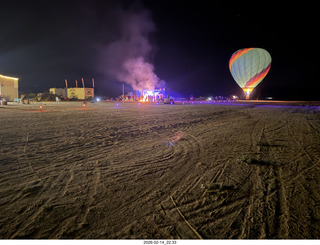 332 a2s. Arizona Flying Circus - night - fire from a distance - balloon