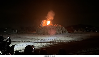 350 a2s. Arizona Flying Circus - night - Christmas trees on fire