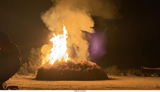 355 a2s. Arizona Flying Circus - night - Christmas trees on fire