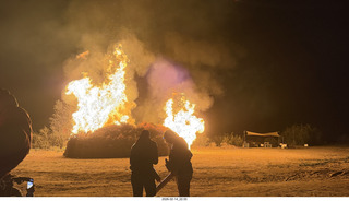 357 a2s. Arizona Flying Circus - night - Christmas trees on fire